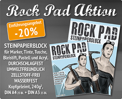 ROCK PAD STEINPAPIER SKIZZENBLOCK ROCK PAD STEINPAPIER SKIZZENBLOCK