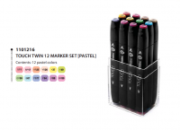 Touch Twin Marker Set TM12P 12-er Set Pastell