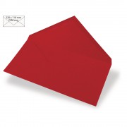 Kuvert Uni DL 90g/m² kardinalrot