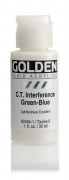 Golden Artist Color FLUID 29 ml, 2484 S-6 C.T. Interference Green-Blue
