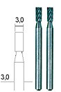 Proxxon Zylinderfräser Ø 3mm / 2 Stück (28722)