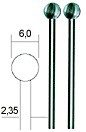 Proxxon Kugelfräser Ø 6mm / 2 Stück (28725)