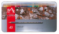 Caran d`Ache Pablo Künstlerfarbstift Set 40 Stifte