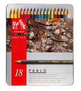 Caran d`Ache Pablo Künstlerfarbstift Set 18 Stifte
