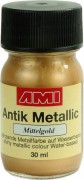 Antik Metallic 30 ml   Mittelgold