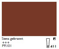 Cobra Study wassermischbare Ölfarbe 200ml 411 - Siena gebrannt