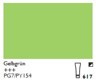 Cobra Study wassermischbare Ölfarbe 200ml 617 - Gelbgrün