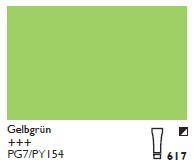 Cobra Study wassermischbare Ölfarbe 200ml 617 - Gelbgrün