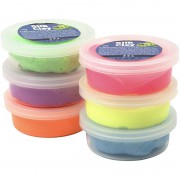 Silk Clay Modelliermasse Set Neon Color 6 x 14gr.