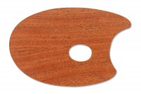Holzpalette oval 27x41cm