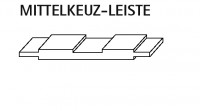 Mittelkreuzleiste 45 mm breit   90 cm