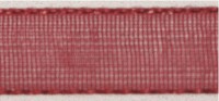 Organzaband 7mm x 10m Rolle weinrot