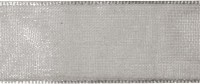 Organzaband 7mm x 10m Rolle silber
