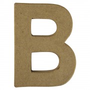 Buchstabe 10cm aus Pappmaché "B"