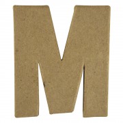 Buchstabe 10cm aus Pappmaché "M"