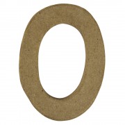 Buchstabe 10cm aus Pappmaché "O"