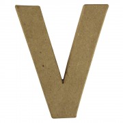 Buchstabe 10cm aus Pappmaché "V"