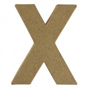 Buchstabe 10cm aus Pappmaché "X"