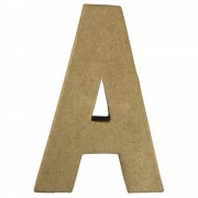 Buchstabe 20,5cm aus Pappmaché "A"