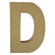 Buchstabe 20,5cm aus Pappmaché "D"