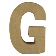 Buchstabe 20,5cm aus Pappmaché "G"