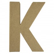 Buchstabe 20,5cm aus Pappmaché "K"