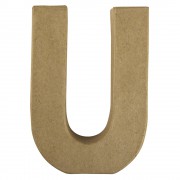 Buchstabe 20,5cm aus Pappmaché "U"