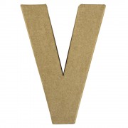 Buchstabe 20,5cm aus Pappmaché "V"