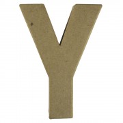 Buchstabe 20,5cm aus Pappmaché "Y"