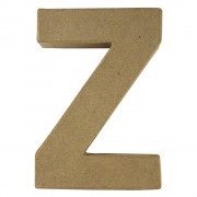 Buchstabe 20,5cm aus Pappmaché "Z"