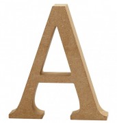 Buchstabe 13cm aus MDF "A"