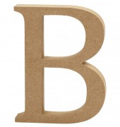 Buchstabe 13cm aus MDF "B"