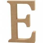 Buchstabe 13cm aus MDF "E"