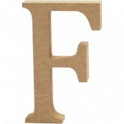 Buchstabe 13cm aus MDF "F"