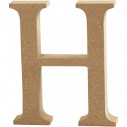 Buchstabe 13cm aus MDF "H"