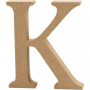 Buchstabe 13cm aus MDF "K"