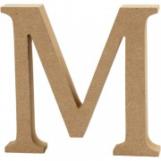 Buchstabe 13cm aus MDF "M"