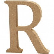 Buchstabe 13cm aus MDF "R"