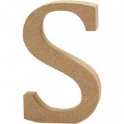 Buchstabe 13cm aus MDF "S"