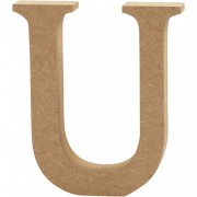 Buchstabe 13cm aus MDF "U"