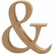 Zeichen 13cm aus MDF "&"