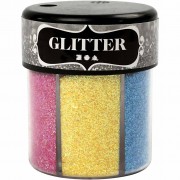Glitter - 6 Farben im Mehrfachstreuer