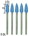 Proxxon Silikonpolierer Geschossform / 5 Stück (28288)