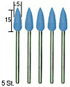 Proxxon Silikonpolierer Geschossform / 5 Stück (28288)