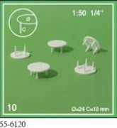 Polystyrol Tische 4 Beine Rund 1:50 10 Stück