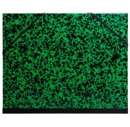 Zeichenmappe Annonay grün-schwarz  28 x 38 cm