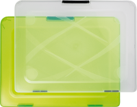 Kunststoffbox A4  maigrün  31 x 23,5 x 2,2 cm