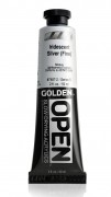 Golden OPEN Acrylics 59 ml, 7487 S-5 Iridescent Silver (Fine)