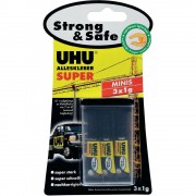 Uhu Alleskleber SUPER strong & safe Minis 3x1g