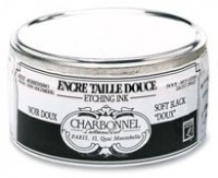 Charbonnel Kupferdruckfarbe 200ml - Dichtes Schwarz